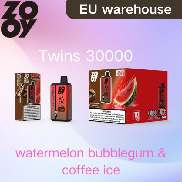30000 Puffs Zooy twins Dual Flavors Disposable Vape 10 Fruit Flavors E-Liquid Geek Dual Mesh Coil OEM Wholesale I Vape Disposable Vape - Image 3