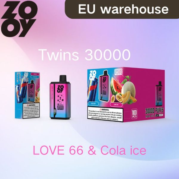 30000 Puffs Zooy twins Dual Flavors Disposable Vape 10 Fruit Flavors E-Liquid Geek Dual Mesh Coil OEM Wholesale I Vape Disposable Vape - Image 6