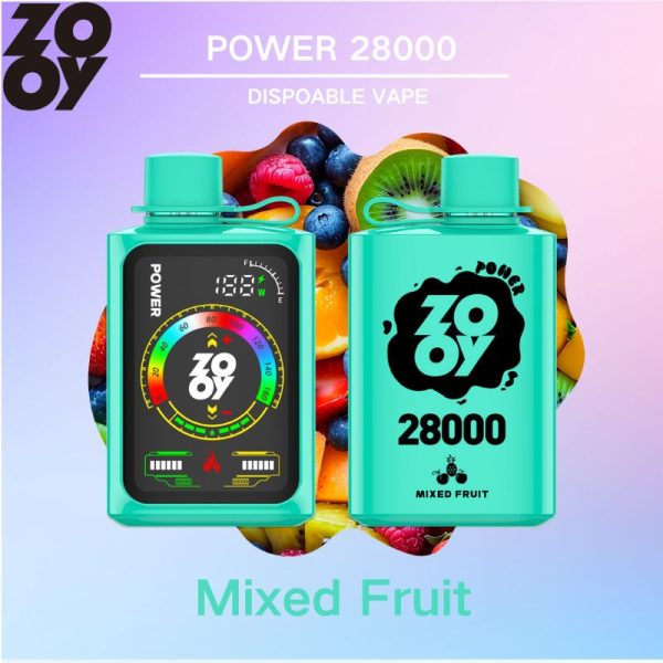 ZOOY POWER 28000 Vape TYPE-C Recharge, Smart Screen, Touch Power, Free Switch, Adjustable for Custom Vaping Delight. - Image 4