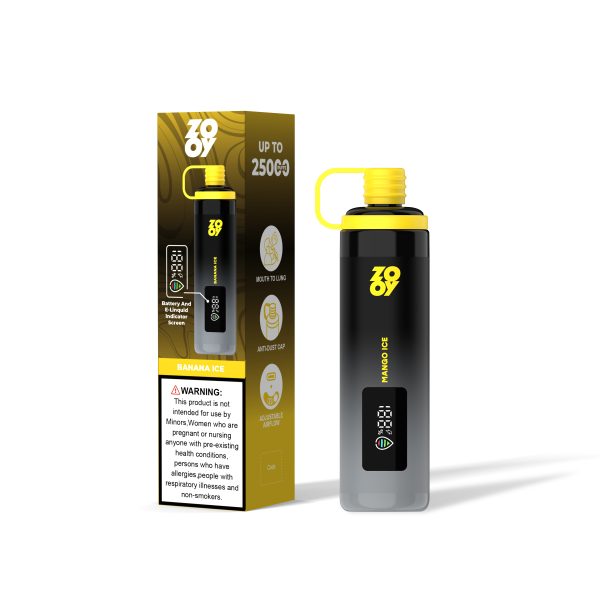 Disposable vape 2024 new product DTL big cloud vape ZOOY SHISHA 25000 puffs adjustable airflow - Image 5